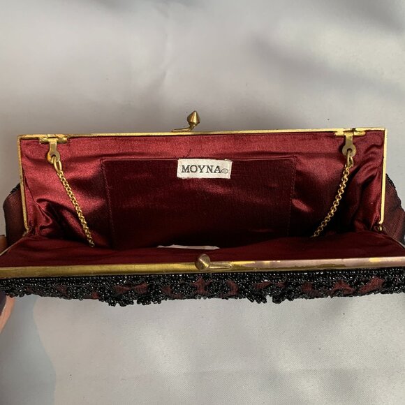 Moyna New York Vintage Style Beaded Evening Clutch - Picture 7 of 11